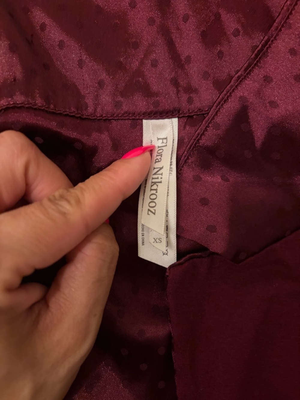 Flora Nikrooz Wine Two-Piece Pajama Set View 2
